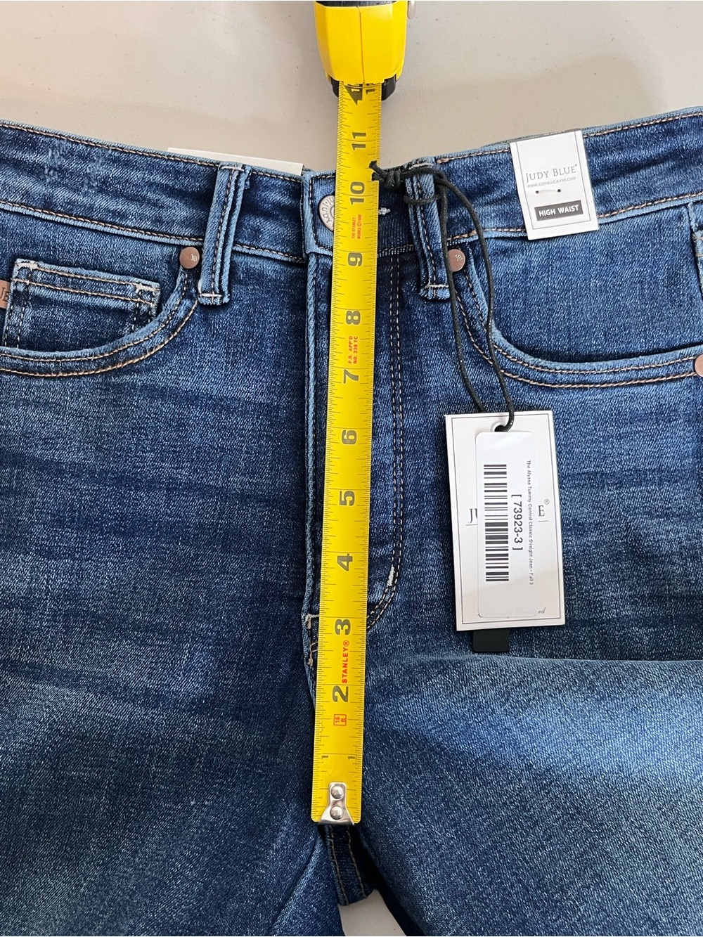 NWT Judy Blue The Alyssa Tummy Control Classic Straight Sz 3/26 Dark Blue Jeans - Picture 13 of 14
